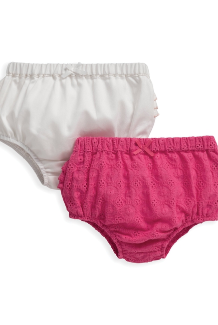 Mamas & Papas 2 Pack Broderie Frill Knickers