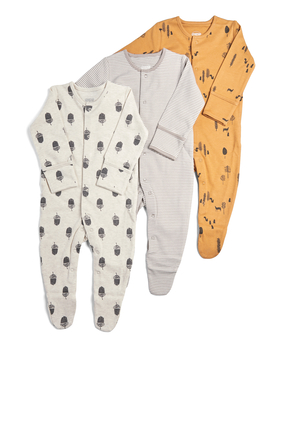 Pack of 3 Nature Sleepsuits