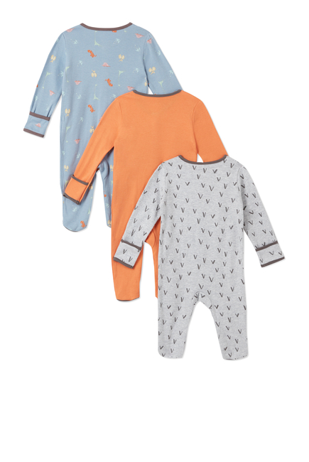 3Pack of  DINO Sleepsuits