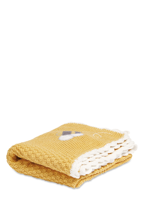 Knitted Blanket(70x90cm) - Bee Happy
