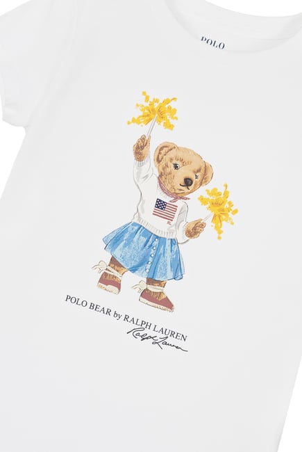 Kids Polo Bear Cotton Jersey Shirt