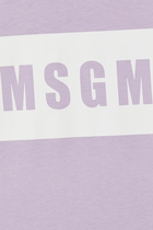 JB T-shirt ss w MSGM Logo:BLK:8Y