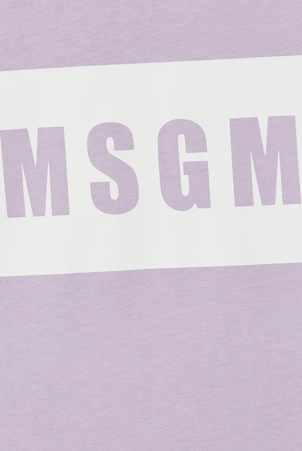 JB T-shirt ss w MSGM Logo:BLK:8Y
