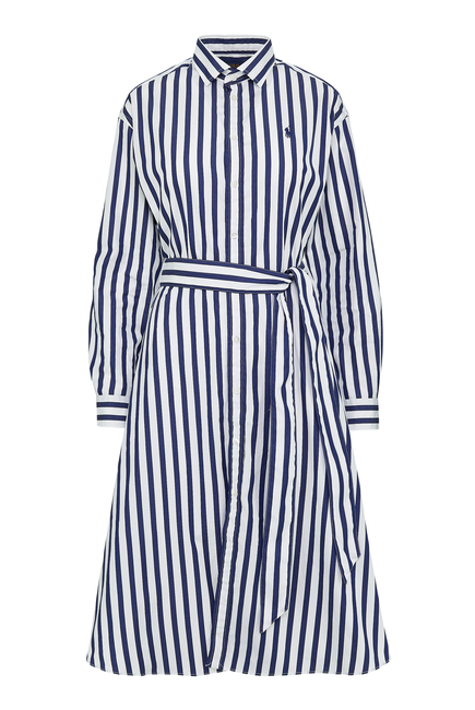 Buy Polo Ralph Lauren Striped Cotton Shirt Dress for Womens ...