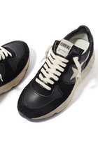 Running Sole Leather Sneakers