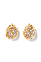 Serpent Bohème Stud Earrings, 18k Yellow Gold & Diamonds