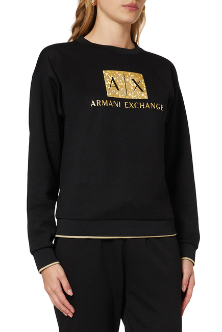 Ramadan Collection Metallic Tape Sweatshirt in Jersey