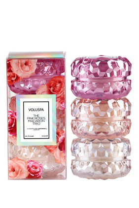 The Roses 3 Macaron Candle Gift Set