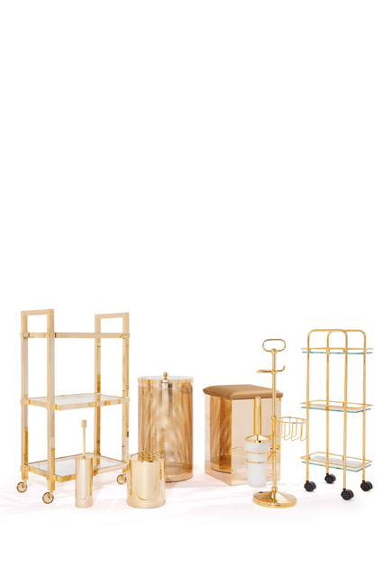 Square Gold-Plated Trolley