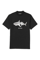 Shark Print Logo T-Shirt