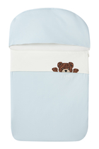 Kids Bear Logo-Print Cotton Sleeping Bag