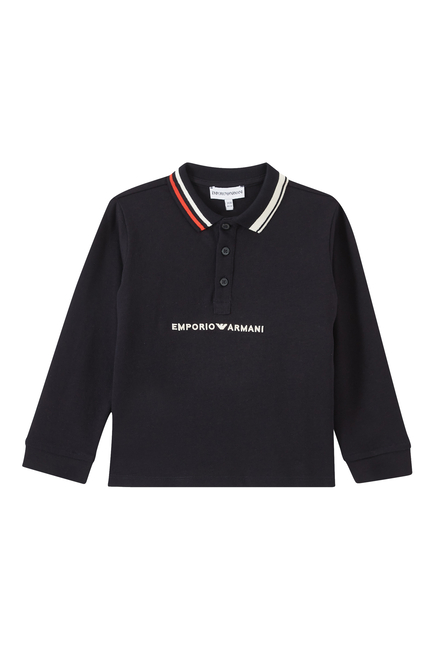 Kids Logo Cotton Polo Shirt