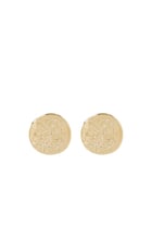 Penelope Coin Earrings, 18k Gold-Plated Brass