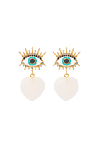 Heart Eye Drop Earrings