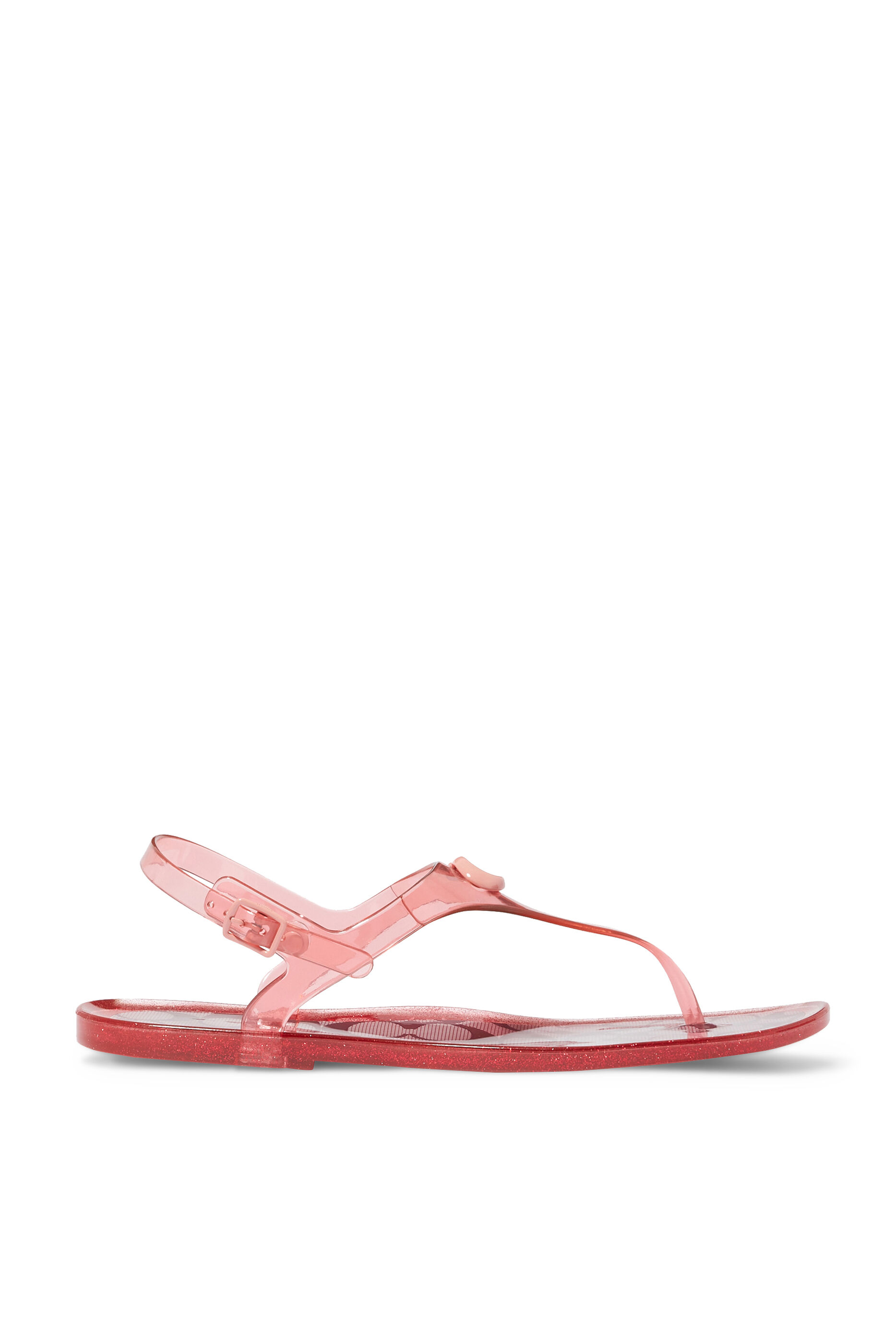 Coach Gold Jelly Thong Sandals 8B Rubber Sandals Logo Bows Flats | Rubber  sandals, Bow flats, Sandals