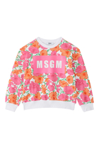 Kids Floral Print Sweater