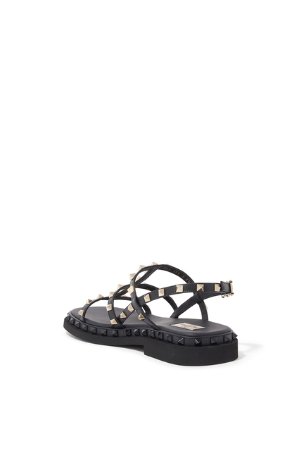 Rockstud Leather Sandals