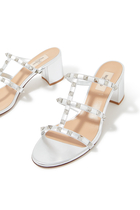 Rockstud 60 Leather Sandals