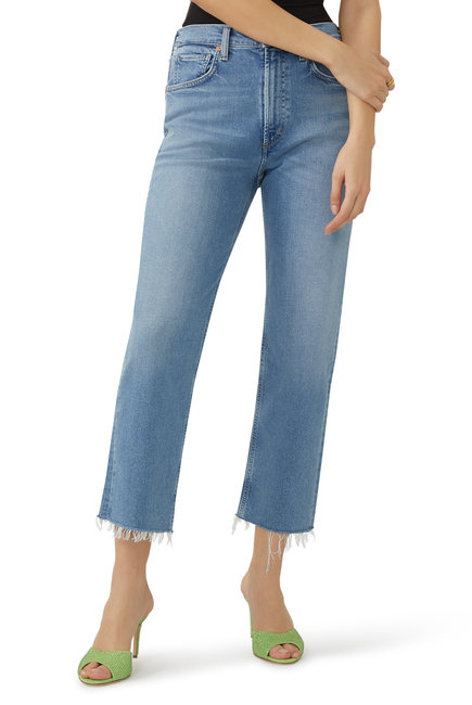 Daphne Crop Stovepipe Jeans