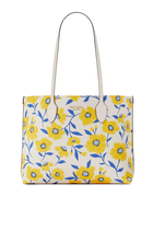 Knott Sunshine Floral Medium Crossbody Tote Bag