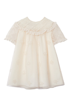 Kids Embroidered Tulle Dress