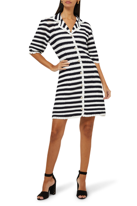 Striped Crotchet Dress