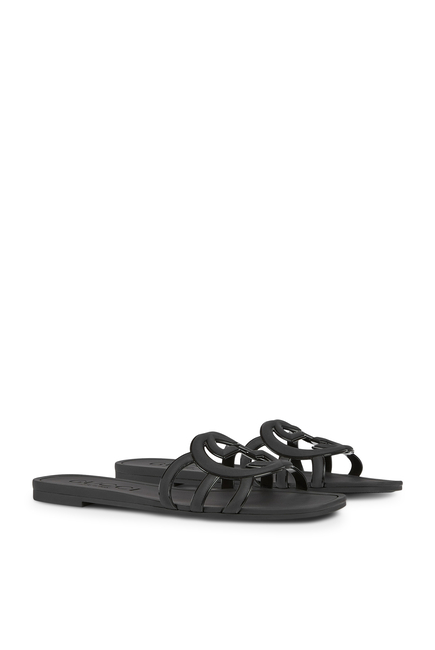 Interlocking G Slide Flat Sandal