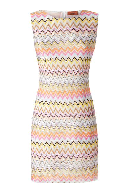 Zigzag Sleeveless Mini Dress