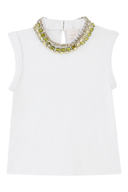 Chunky Rhinestone Embellished Bella T-Shirt