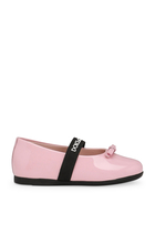 Kids Patent Leather Ballet Flats with Bow