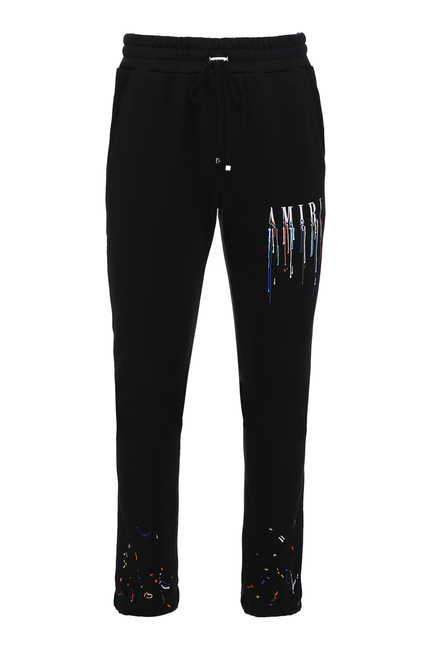 Embroidered Paint Drip Core Logo Sweatpants