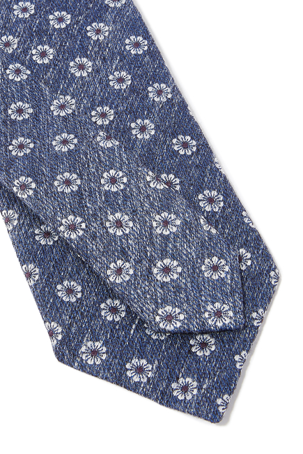 Floral Linen Tie