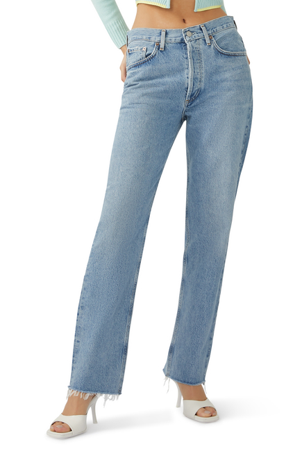 Lana Mid-Rise Straight Jeans