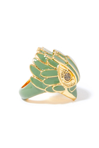 Enamel Eagle Ring