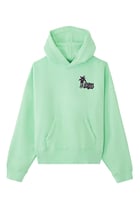 Green Douby Hoodie by Palm Angels on Sale