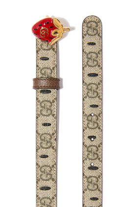 Thin Belt with Strawberry Buckle