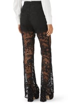 Corded Lace Flared Pants