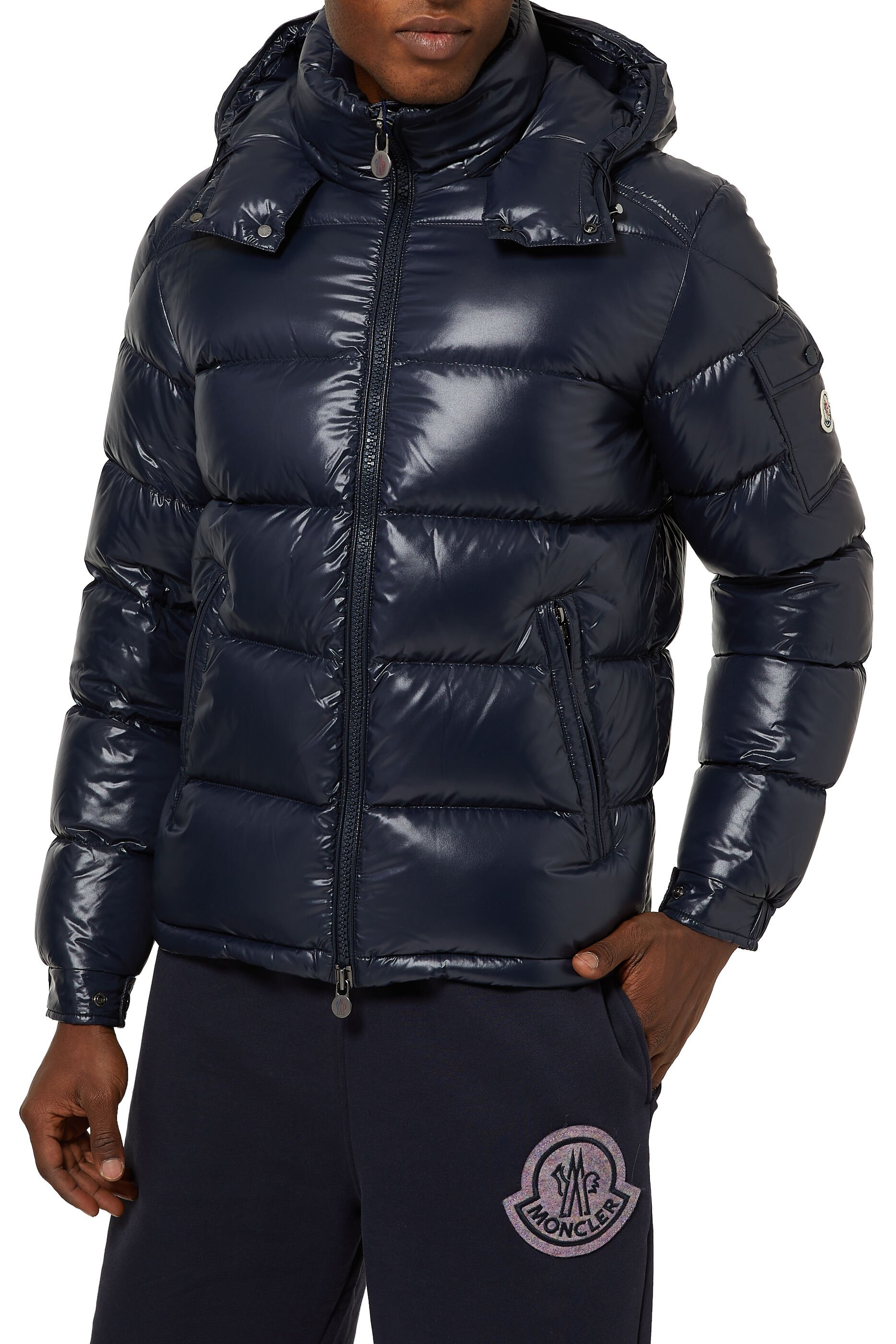 Navy blue discount moncler maya