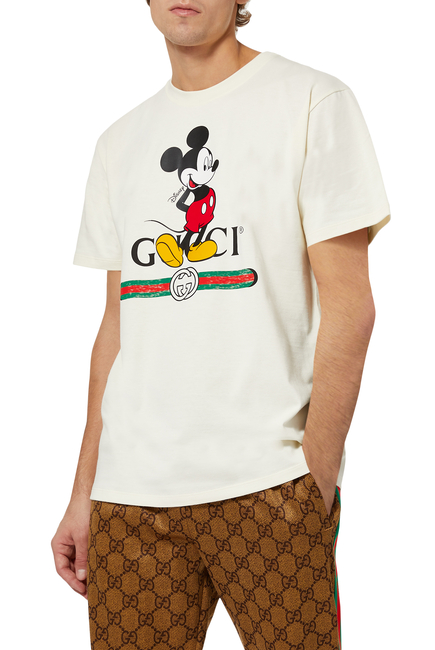 T-shirt Donald Duck Disney x Gucci Grey size M International in Cotton -  31988807