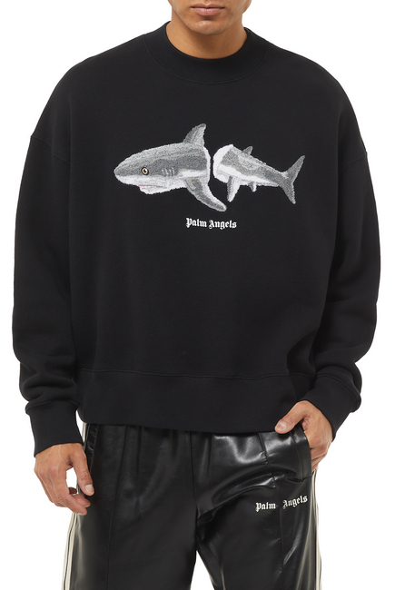 Buy Palm Angels Shark Sweatshirt for Mens | Bloomingdale's UAE