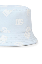 Kids All-Over Logo Print Bucket Hat