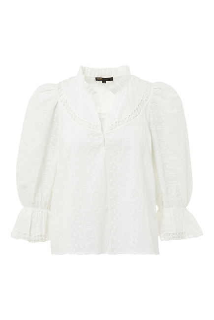 Limoges Embroidered Cotton Blouse