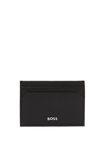 Card Holder with Signature Stripe and Logo Details