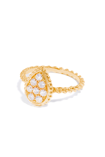Serpent Bohème Small Ring, 18k Yellow Gold & Diamonds