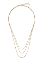 Petite Lady Triple Necklace, 14k Vermeil on Sterling Silver