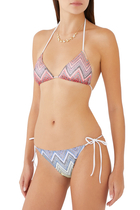 Mare Crochet-Knit Triangle Halterneck Bikini