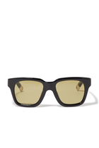 Les Lunettes Carino Square-Frame Sunglasses