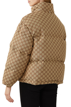 GG cotton canvas puffer jacket
