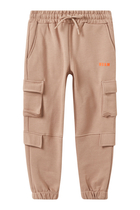 Kids Logo-Print Cargo Track Pants