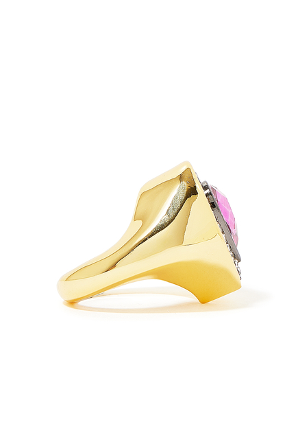 Crystal Heart Ring